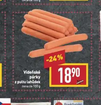 Billa Vídeňské párky nabídka