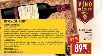 Billa Roche mazet merlot nabídka