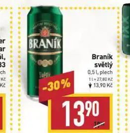 Billa Pivo braník nabídka