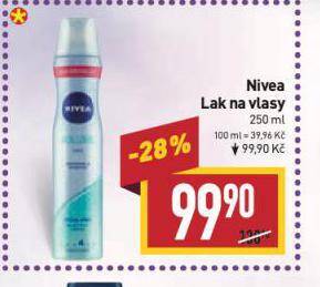 Billa Nivea lak na vlasy nabídka