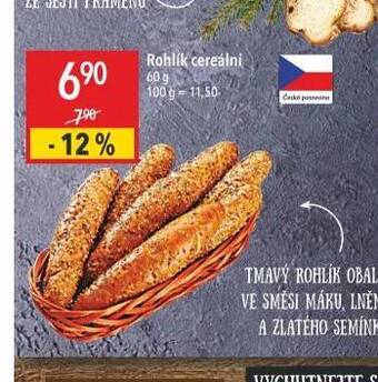 Globus Rohlík cereální nabídka