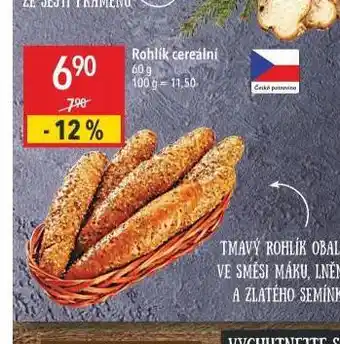 Globus Rohlík cereální nabídka