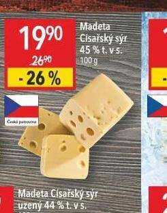 Globus Madeta císařský sýr 45% nabídka