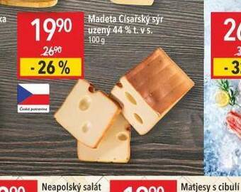 Globus Madeta císařský sýr uzený 44% nabídka