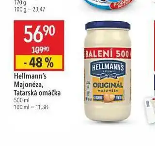 Globus Hellmann´s tatarská omáčka, majonéza nabídka