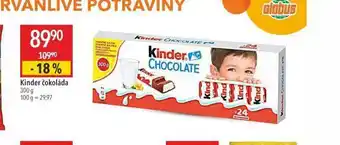 Globus Kinder čokoláda nabídka