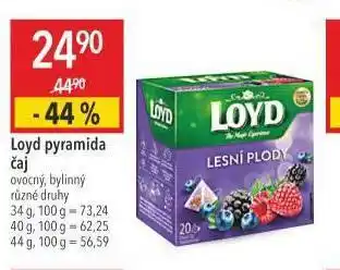 Globus Loyd pyramida čaj nabídka