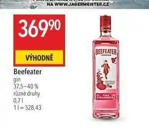 Globus Beefeater nabídka