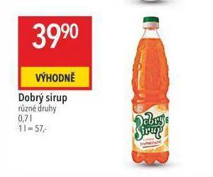 Globus Dobrý sirup nabídka