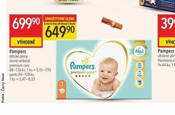 Globus Pampers dětské plenky nabídka