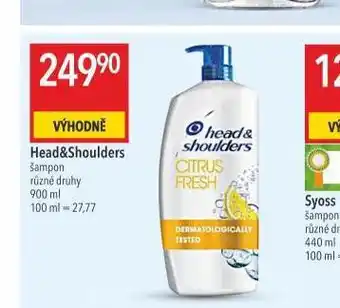 Globus Head&shoulders šampon nabídka