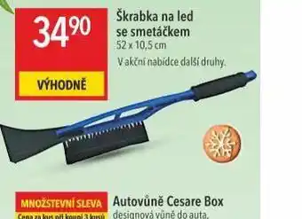 Škrabka na led se smetáčkem