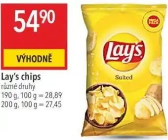 Globus Lay's chips nabídka