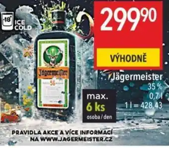 Globus Jägermeister nabídka