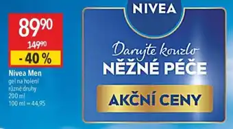 Globus Nivea Men gel na holení nabídka