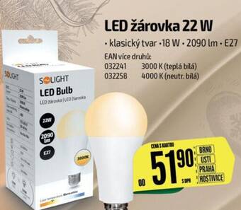 Tamda Foods LED žárovka 22 W nabídka