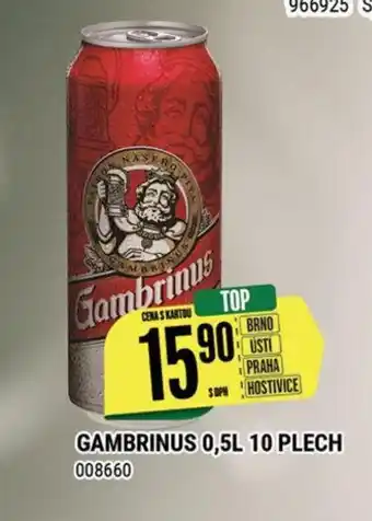 Tamda Foods GAMBRINUS 0,5L 10 PLECH nabídka