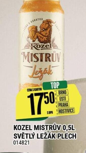 Tamda Foods KOZEL MISTRŮV 0,5L SVĚTLÝ LEŽÁK PLECH nabídka