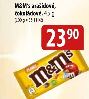 Bala M&M's arašídové, čokoládové, 45 g nabídka
