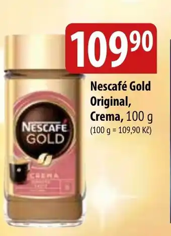 Bala Nescafé Gold Original, Crema, 100 g nabídka