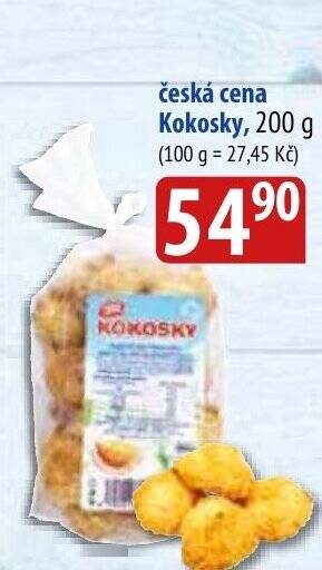 Bala česká cena Kokosky, 200 g nabídka