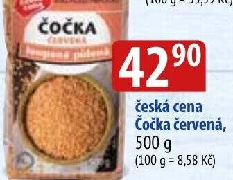 Bala česká cena Čočka červená nabídka