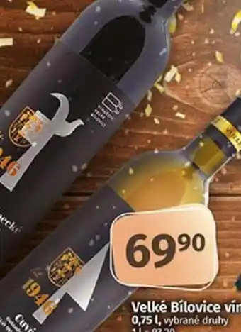 COOP TIP Velké Bílovice víno 0,75 L nabídka