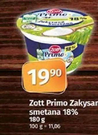 COOP TIP Zott Primo Zakysaná smetana 18% nabídka