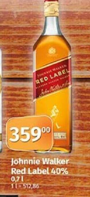 COOP TIP Johnnie Walker Red Label 40% 0,7L nabídka