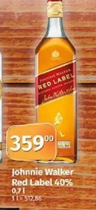 Johnnie Walker Red Label 40% 0,7L