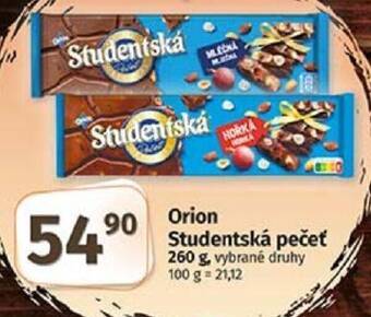 COOP TIP Orion Studentská pečeť nabídka