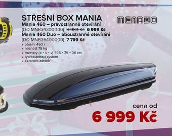 Auto Kelly Střešní box mania nabídka