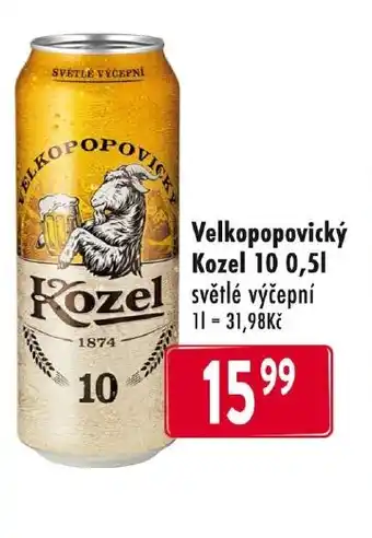 Qanto Velkopopovický Kozel 10 0,5L nabídka