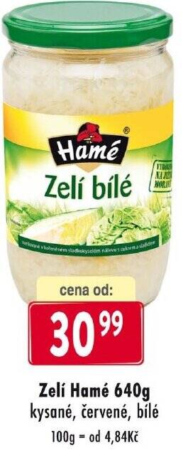 Qanto Zelí Hamé 640g kysané, červené, bílé nabídka