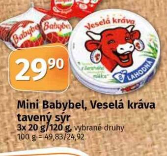 Konzum Mini Babybel, Veselá kráva tavený syr nabídka
