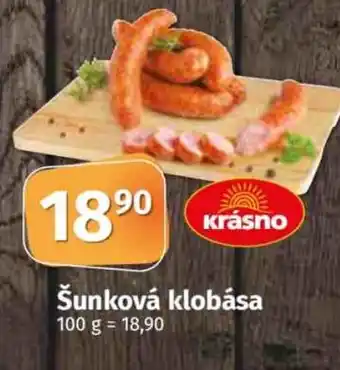 Konzum Šunková klobása nabídka