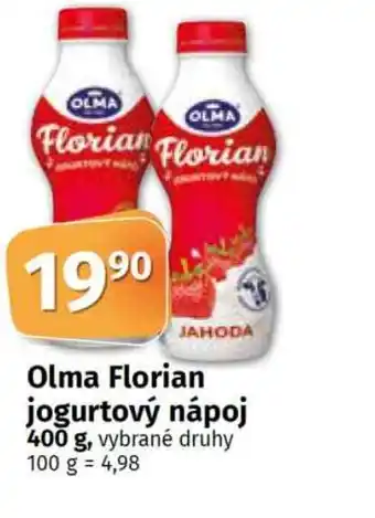 Konzum Olma Florian jogurtový nápoj 400 g nabídka