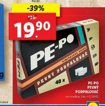 Lidl Pe-po pevný podpalovač nabídka