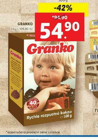 Lidl Granko nabídka