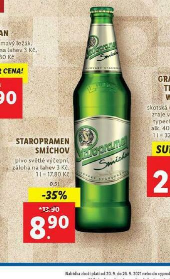 Lidl Pivo staropramen smíchov nabídka