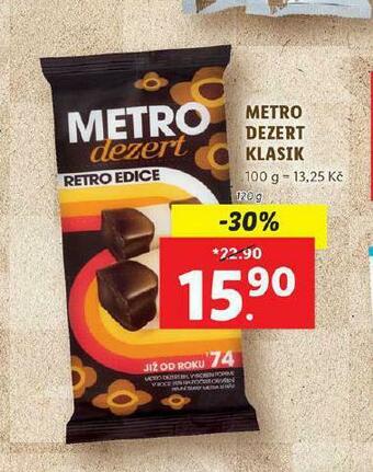 Lidl Metro dezert klasik nabídka