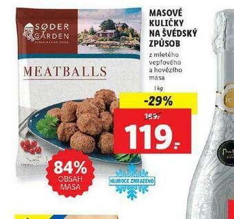 Lidl Masové kuličky na švédský způsob nabídka