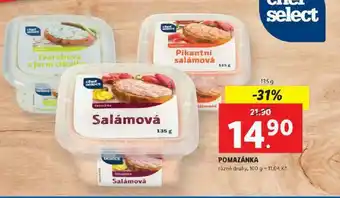 Lidl Pomazánky nabídka