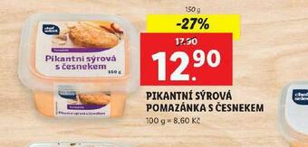 Lidl Pikantní sýrová pomazánka s česnekem nabídka
