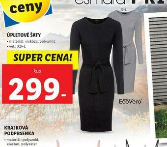 Lidl Úpletové šaty nabídka