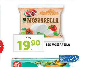 Lidl Bio mozzarella nabídka