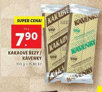 Lidl Kakaové řezy / kávenky nabídka