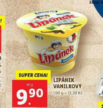 Lidl Lipánek vanilkový nabídka