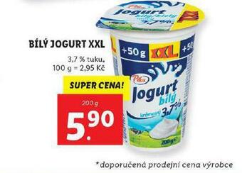 Lidl Bílý jogurt xxl nabídka