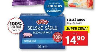 Lidl Selské sádlo nabídka